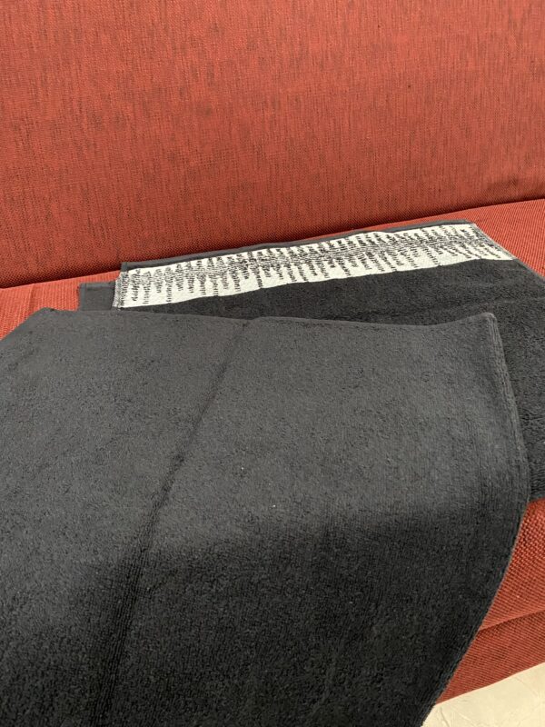 Bath Towel - Black Jacquard - Image 5